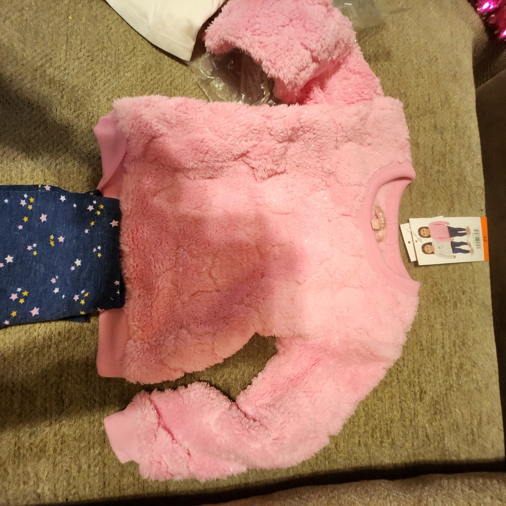 BCBGirls 3 Pc Navy Star Print & Pink Outfit - Picture 4 of 7